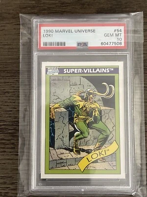 1990 Marvel Universe #54 Loki PSA 10 GEM MINT - Image 1 of 2