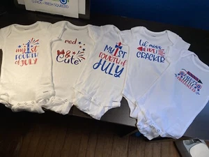 Gildan Made to Order 4th of July Baby and Toddler Shirts. Sizes Can Be Requested - Picture 1 of 12