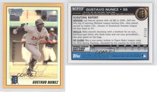 2010 Bowman Chrome Prospects Gold Refractor /50 Gustavo Nunez #BCP33