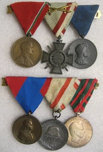 Grupo de Medallas Militares Ejército Húngaro Hungría, lote de 6, Segunda Guerra Mundial - Imagen 1 de 4