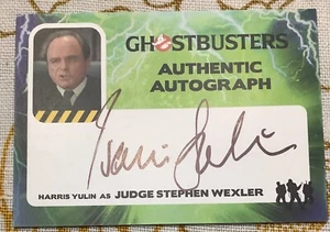 Tarjeta autógrafa 2016 Ghostbusters HY Harris Yulin Judge Wexler Cryptozoic - Imagen 1 de 2