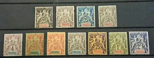 Dahomey FAUX FOURNIER Type Groupe TP N° 1, 3/5 ,8,10, 12/16/NEUF**/ 1899-1905 - Picture 1 of 7
