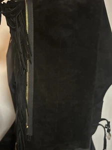 Women’s Rods Black Chaps Medium/Large Long - Picture 1 of 3