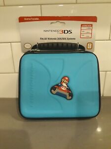 RDS Game Traveler Case for Nintendo 2DS & 3DS, Mario Blue / NEW