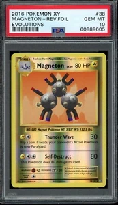 2016 Pokemon XY Evolutions Reverse Foil Holo Magneton #38 Rare eBay 1/1 PSA 10 - Picture 1 of 22