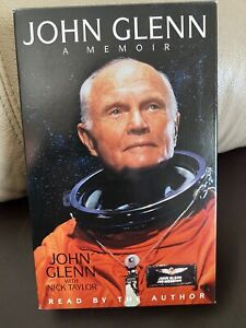 John Glenn - A Memoir on 4 cassette Tapes Audio Book. W/ Nick Taylor. Free Shipp