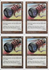 MTG: FEROZ'S BAN 5th Edition RARE; played, Excellent condition x4