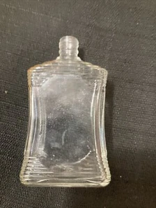 Botella de perfume vintage de vidrio transparente de 4" - Imagen 1 de 8
