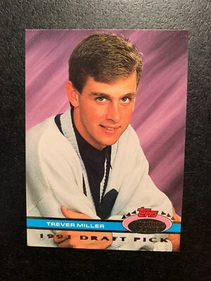 TREVER MILLER  1991 TOPPS STADIUM CLUB DOME SET Draft Pick Rookie DETROIT TIGERS - Image 1 of 2