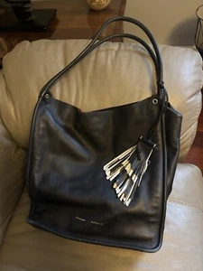 Borsa a tracolla Proenza Schouler Hobo Tote Bag nera in morbida pelle con nappa Italia - Foto 1 di 13