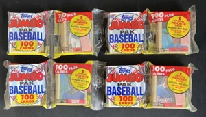 1987 Topps Baseball Jumbo Packs Lot of 4 Canseco Bonds McGwire Bo Jackson Rookie - Picture 1 of 2