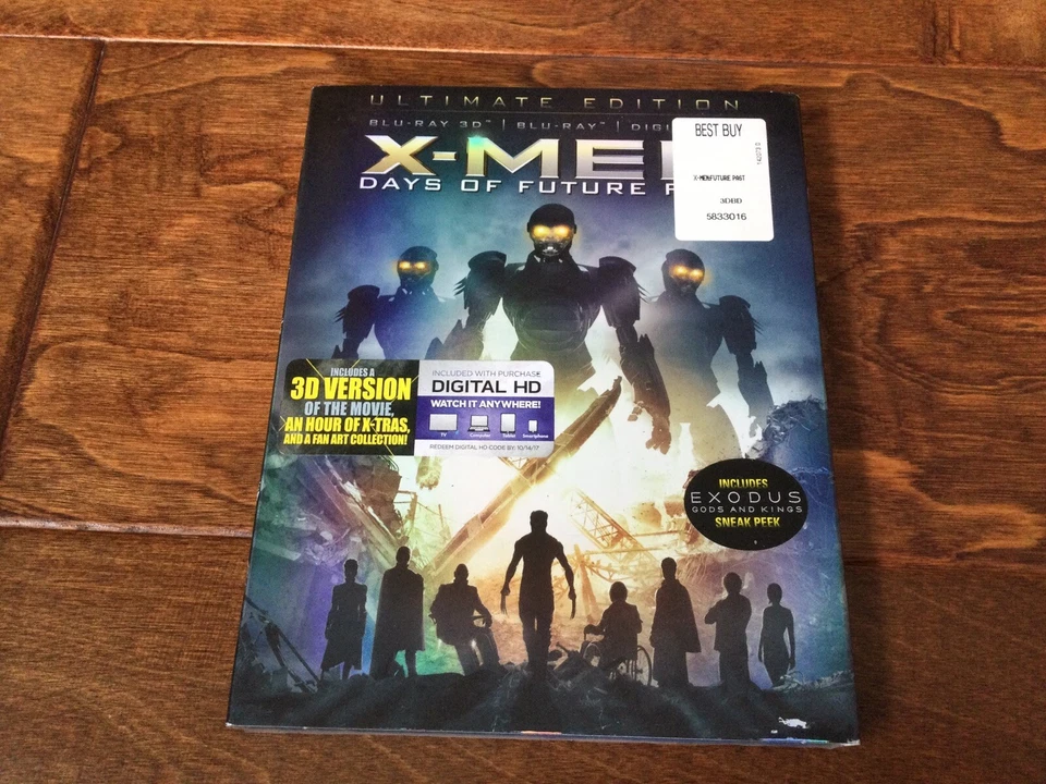X-Men: Days of Future Past (Blu-ray 3D + Blu-ray + Digital HD, 2014, Ultimate Edition)