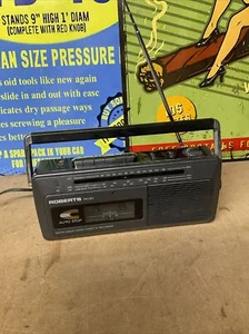 Retro Roberts RC30 Portable AM/FM 3-Band Vintage Radio - Black tape not working - Picture 1 of 12