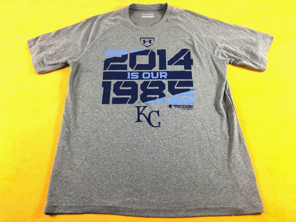 2014 WS UNDER ARMOUR LOOSE KANSAS CITY ROYALS  SHORT SLEEVE T SHIRT MENS M - Image 1 of 1