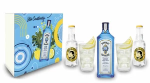 Bombay Sapphire Gin Tonic Geschenkset - Bombay Sapphire London Dry Gin 0,7L (40%