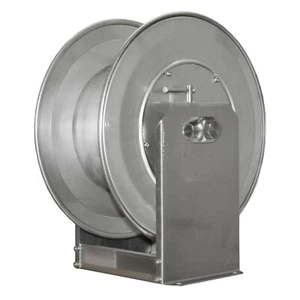 Edelstahl Schlauchrolle Hochdruck Handwasser 20 Meter 3/4" Schlauch 200 bar - Bild 1 von 1