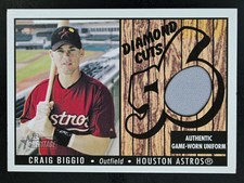 2003 Bowman Heritage #DC-CB Craig Biggio Diamond Cuts Relics MEM Astros