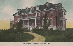 Madison City Hospital - Madison, Wisconsin - litografía sin publicar - Imagen 1 de 3