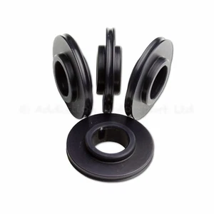 4x 2.5mm Motorcycle Black Spacers for Radial Brake Calipers, Collar on each side - Picture 1 of 1