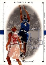 1999 Upper Deck Michael Finley #26 Dallas Mavericks Basketball Card