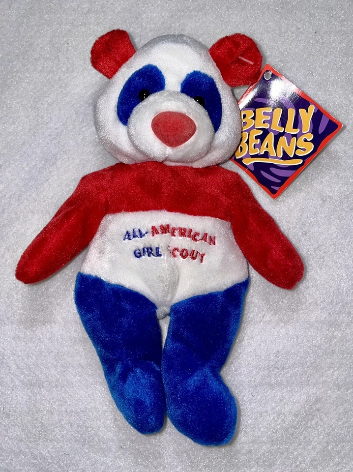 Girl Scouts Panda Bear Mary Meyer Belly Beans All American Girl 1998 Foto 1 de 4