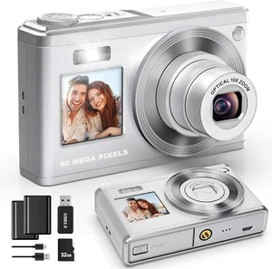 Digital Cameras 4K 60MP 10x Optical Zoom Compact Camera for YouTube Beginner - Picture 1 of 8