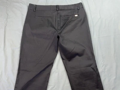Guess Lightweight Stretch Cotton Straight Leg Chino Pants. Black, Women's 28 GUC - Image 1 of 4