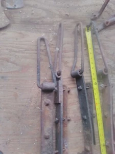 Scheunenbänder Primative Antik Eisen/Metall Industrie Scheunentorscharniere 2 Paar - Bild 1 von 5