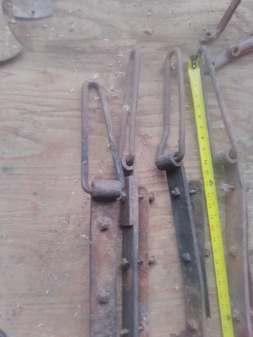 Barn hinges Primative Antique Iron/ metal Industrial Barn  Door Hinges 2 Pair Cover