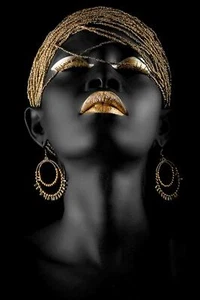 Jigsaw Puzzle 1000 Piece Wooden Puzzle African Black Woman Picture Family Dec... - Picture 1 of 4