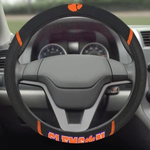 Clemson Tigers Embroidered Steering Wheel Cover - Picture 1 of 3