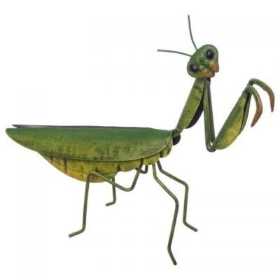 Praying Mantis Up Metal Sculpture Figurine Standing Garden Ornament Decoration - image 1 of 3