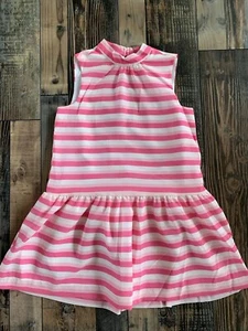 NWT GYMBOREE Girls Pink White Stripe Dressy Easter WEDDING DRESS Size 10 - Picture 1 of 2