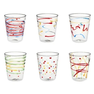 Set 6 bicchieri acqua assortiti 470 ml | Galbiati Milano Carnival - Foto 1 di 1