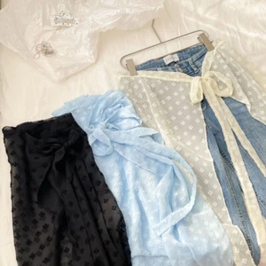 Mujeres Niña Falda de Encaje Falda Interior Sarong Envolvente Malla Gasa Enagua Retro - Imagen 1 de 15