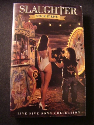 Stick It To Ya Live by Slaughter (Cassette, 1990, Chrysalis) Foto 1 de 4