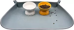 Cat & Dog Food Mat, Waterproof, Semi-Enclosed, Easy to Clean (Medium) - Picture 1 of 6