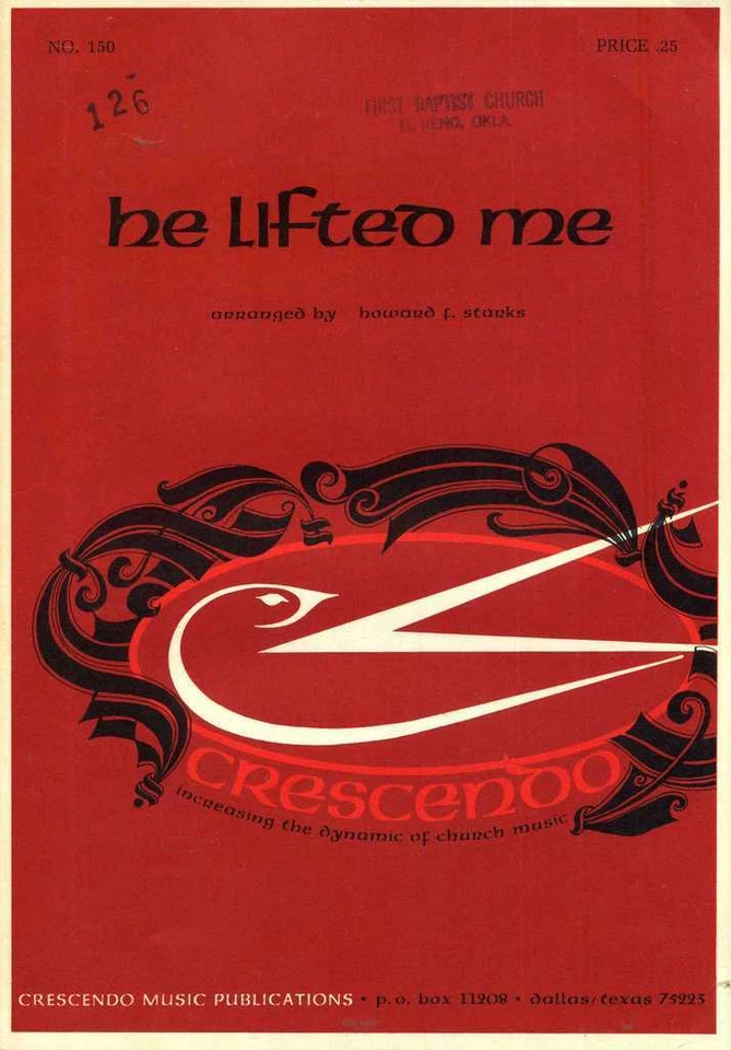 He Lifted Me SATB Sheet Music - Image 1 of 1