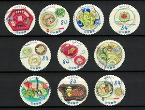JAPAN 2023 DELICIOUS NIPPON SERIES NO. 5 (OKINAWAN CUISINE) 84 YEN SET 10 STAMPS - Picture 1 of 4