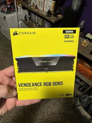 Corsair Vengeance RGB DDR5 RAM 32GB (2x16GB) 6000MHz Black - Image 1 of 4
