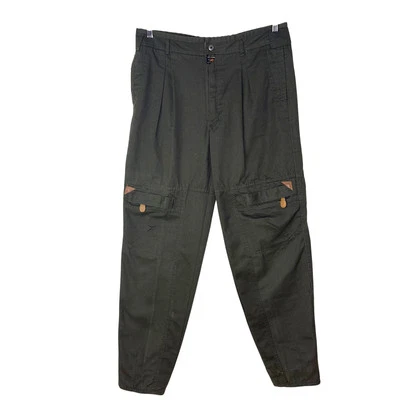 Vintage Bugle Boy Squadron Mens 34 x 34 Pants Trousers Air Force 90s Olive Green - Image 1 of 4