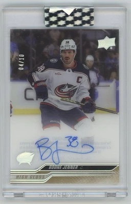 2023-24 Upper Deck Clear Cut Boone Jenner High Gloss Auto /10 #CC-BJ Sealed - Image 1 of 2