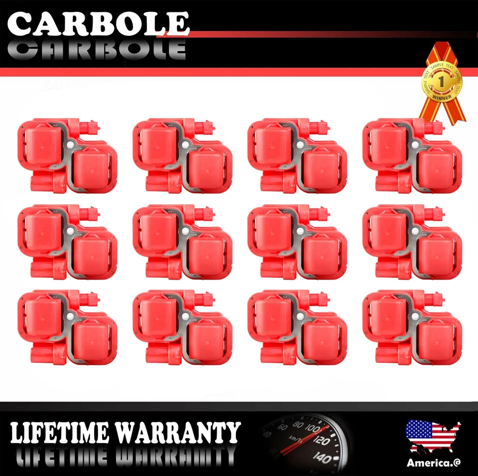 High Performance 12 Ignition Coils Pack For Mercedes-Benz SL55 AMG 5.5L 6.0L V12 - Image 1 of 4