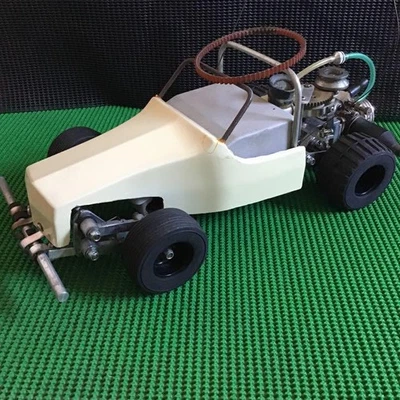 Vintage Hirobo Nine Beat Rc Buggy Car First Gen Engine Powered Servos/Parts F/S - Image 1 of 4