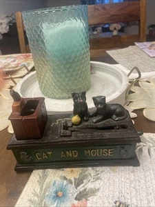 Cat and Mouse Cast Iron Metal Bank - Picture 1 of 7