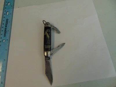 Navaja de bolsillo vintage 1945-55 marca HAMMER - HOPALONG CASSIDY 3 hojas - ¡HECHA EN EE. UU.! Foto 1 de 4