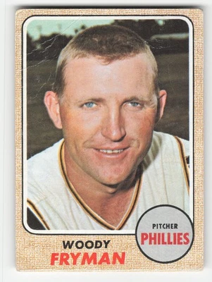 Woody Fryman 1968 Topps #112 Philadelphia Phillies GD - Image 1 of 2