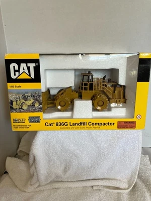 CAT CATERPILLAR 836G DIE CAST LANDFILL COMPACTOR 1:50 scale MIB - Image 1 of 4