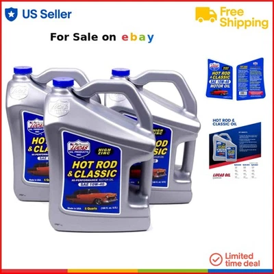 Motor Oil Petroleum 10W-40 15 Quarts Pack 3 Car Engine Protection - Image 1 of 4