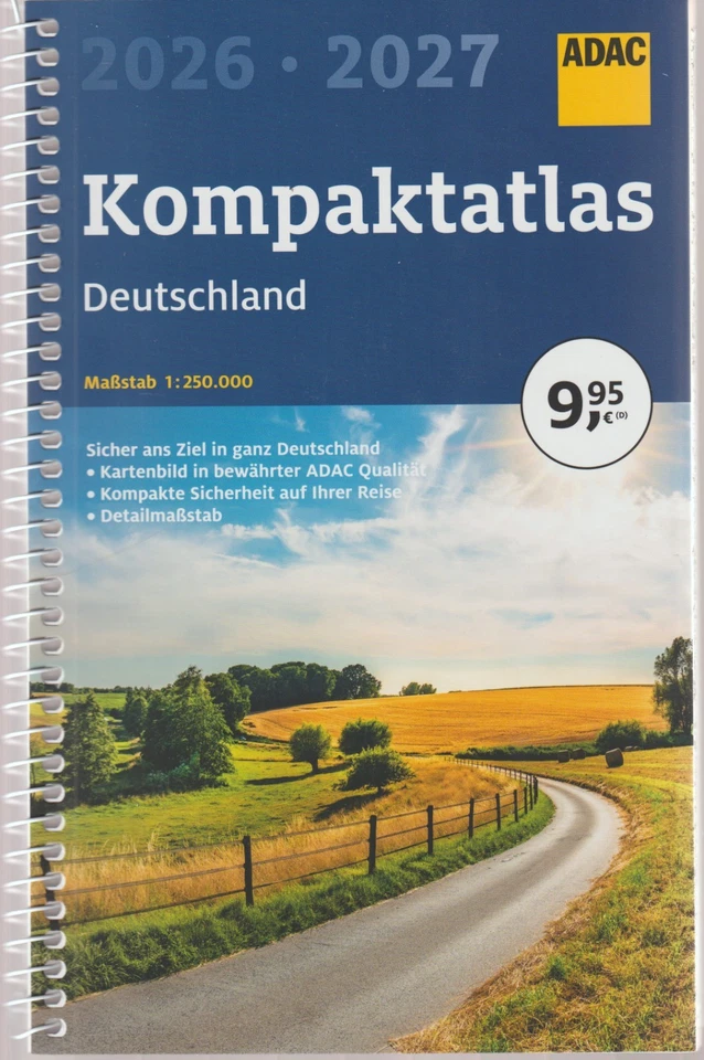 ADAC Kompaktatlas 2026/2027 Deutschland 1:250.000 | Straßenatlas und Autoatlas - Bild 1 von 4